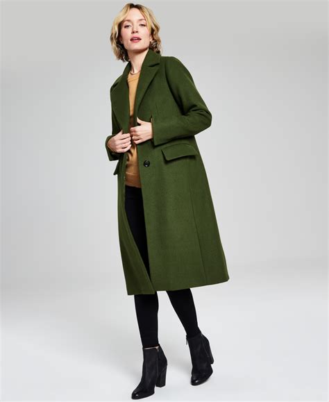 michael kors wool coat macy'|michael kors single breasted coat.